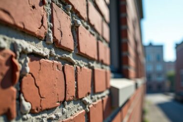 Façade endommagée : Estimation des coûts de réparation en fonction de la sévérité des fissures