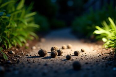 Reconnaître les excréments des animaux nocturnes pour préserver un jardin en pleine santé