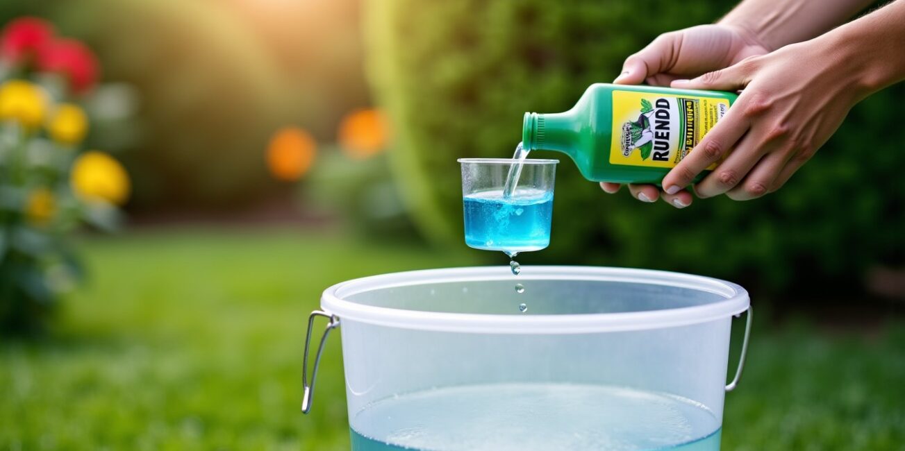 Comment doser le Roundup pour 5 litres d'eau : votre guide pratique étape par étape