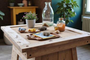 Upcycling : Transformez des matériaux récupérés pour fabriquer une table basse unique