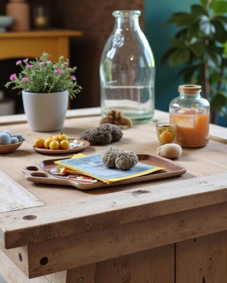 Upcycling : Transformez des matériaux récupérés pour fabriquer une table basse unique
