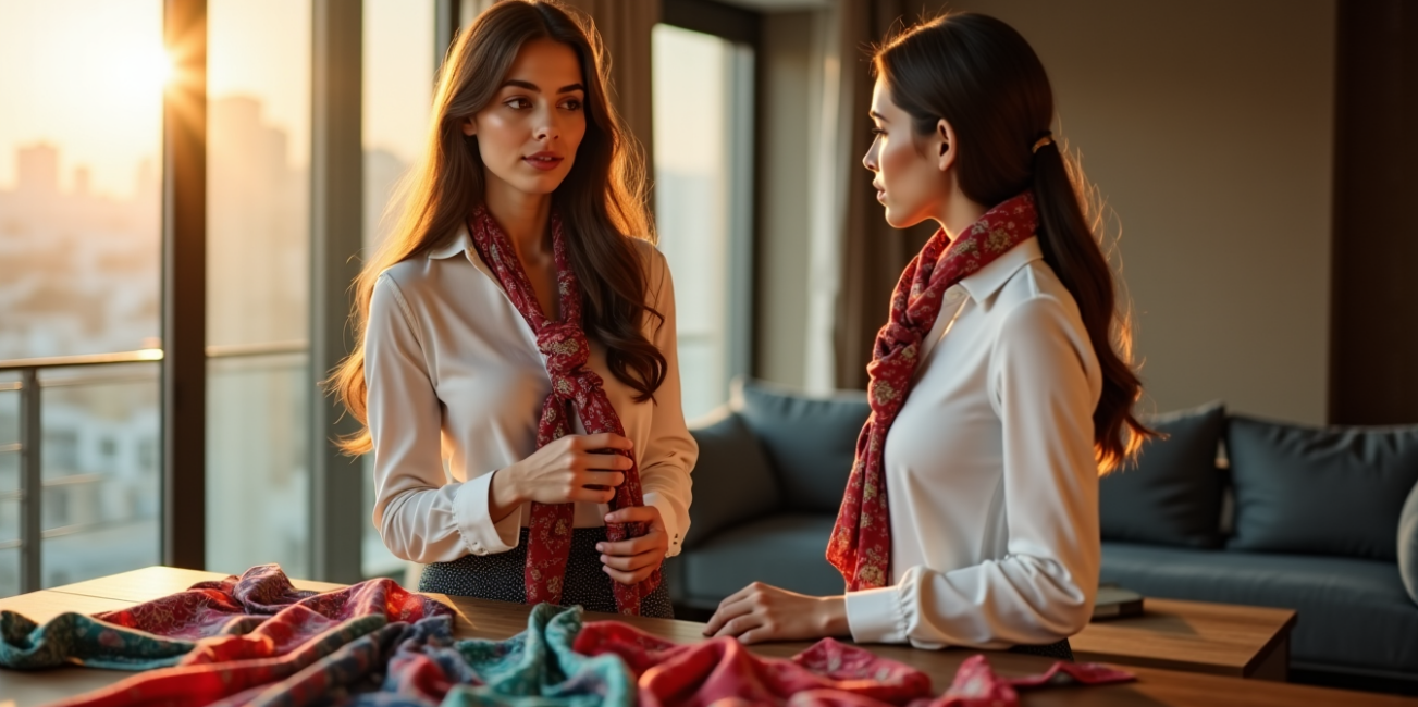 Débuter avec les foulards en soie : quel format et nouage pour commencer