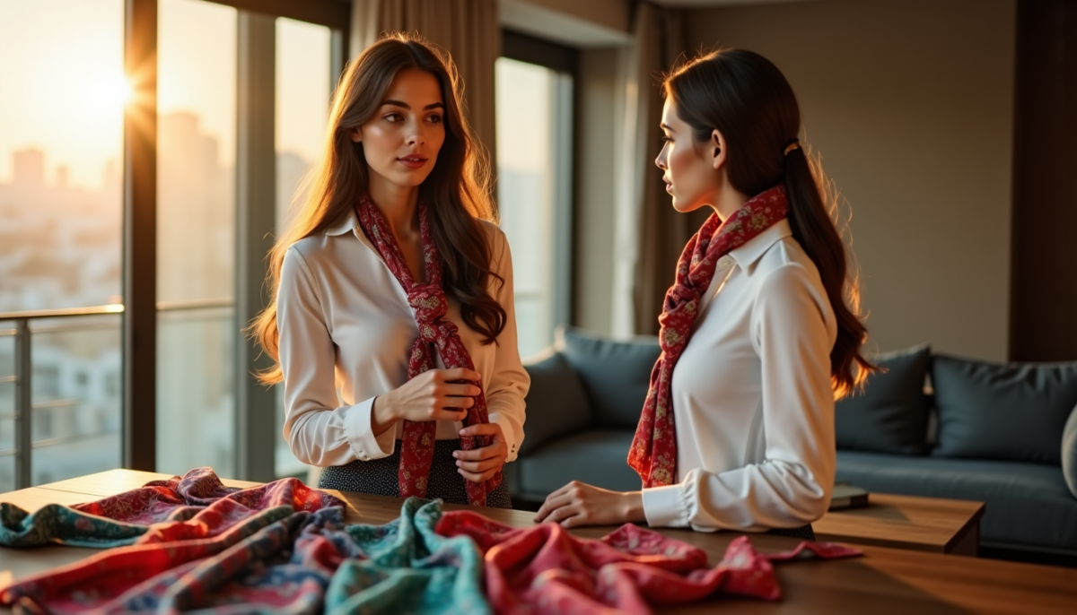Débuter avec les foulards en soie : quel format et nouage pour commencer